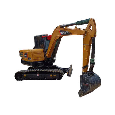 Sany SY60C Digger μεταχειρισμένη κατασκευαστική μηχανή με 0.25M3 κουβά και 2016 έτος