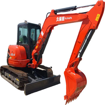 Προμήθεια 5.5 τόνων Kubota U55 Excavator Χρησιμοποιούμενη Μίνι Excavator με 0.5m3 χωρητικότητα κουβάς