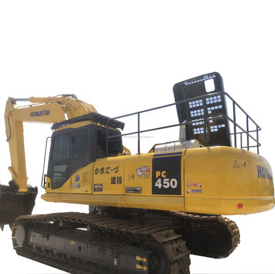 Χρησιμοποιούμενος εξορυκτής Komatsu PC450 2016 Ιαπωνία Υδραυλική μηχανή σάρωσης βάρος 40000 KG