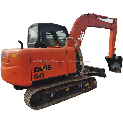 6 τόνων Hitachi ZX60 Mini Excavator και χωρητικότητα 0.33M3 Bucket για πολλαπλές εφαρμογές