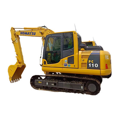Εκσκαφέας 11 τόνων Komatsu PC110-8 με χαμηλή κατανάλωση πετρελαίου και αρχικό υδραυλικό κύλινδρο