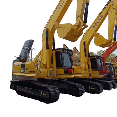Χρησιμοποιούμενος εξορυκτής Komatsu Αρχικός εξορυκτής PC220 με χωρητικότητα κουβάς 1,2M3 στην Ιαπωνία