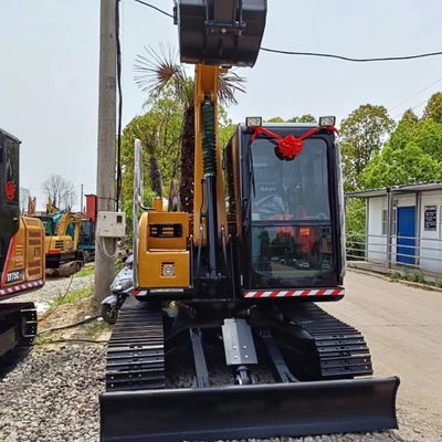 Φθηνή Sany SY75C εκσκαφέας με χωρητικότητα κουβάς 0,32M3 και λιγότερες ώρες εργασίας