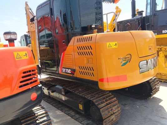 2016 SANY SY75C Pro Mini Digger σε καλή κατάσταση με αρχικό υδραυλικό κύλινδρο