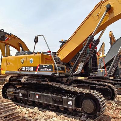 30.5ton Χρησιμοποιούμενος Sany 305H Μεγάλος Excavator Crawler με πρωτότυπη μπογιά 212 kw 30.5ton