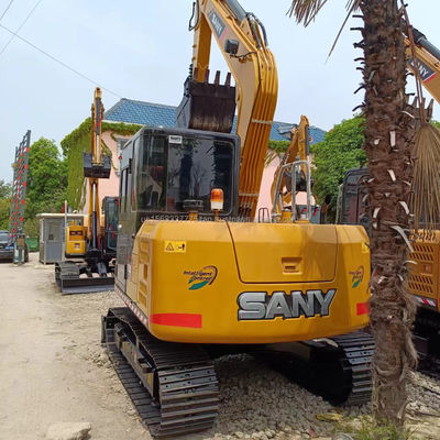 Αρχική Χρησιμοποιούμενη Sany Sy 75c Excavator 9ton λειτουργικό βάρος Υδραυλικές μηχανές εκσκαφής