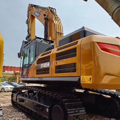 48 τόνων SANY SY485H Χρησιμοποιούμενος σκάφτης με αρχική υδραυλική αντλία και κατανάλωση