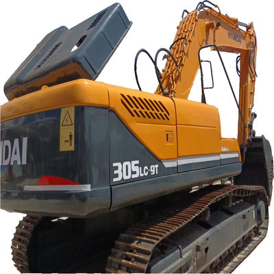30500 KG Μικρό βάρος της μηχανής Hyundai305LC-9 Crawler Excavator 215 kw Χρησιμοποιούμενος Excavator Hyundai