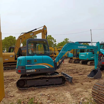 SWE60E Excavator Crawler με αρχικό υδραυλικό κύλινδρο και χωρητικότητα κουβάς 0,34M3