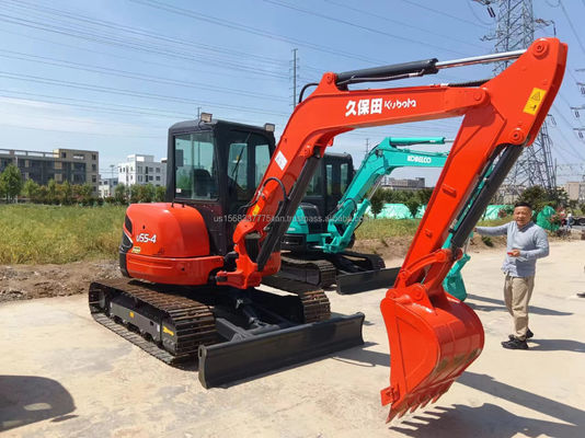 5.5ton KUBOTA KXU55 Mini Excavator Χρησιμοποιήθηκε το 2016 με χαρακτηριστικά και βασικά εξαρτήματα