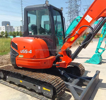 5.5ton KUBOTA KXU55 Mini Excavator Χρησιμοποιήθηκε το 2016 με χαρακτηριστικά και βασικά εξαρτήματα