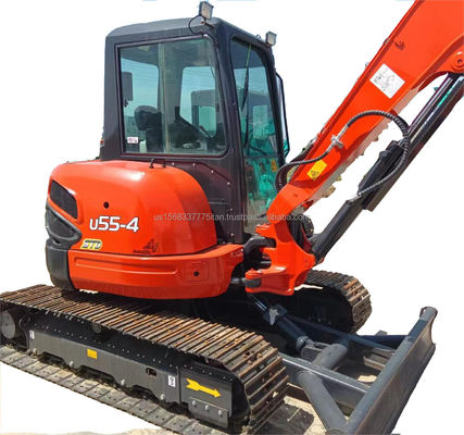 Πρωτότυπη Ιαπωνία KUBOTA KXU55 Mini Excavator 5,5 τόνων Χρησιμοποιείται με πρωτότυπο κινητήρα και PLC
