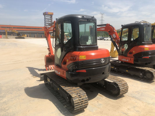 Πρωτότυπη Ιαπωνία KUBOTA KXU55 Mini Excavator 5,5 τόνων Χρησιμοποιείται με πρωτότυπο κινητήρα και PLC