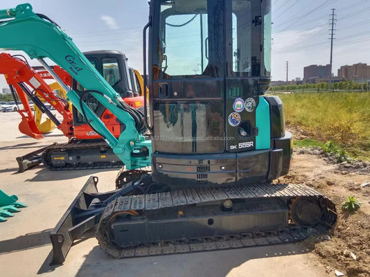 Χρησιμοποιούμενος εξορυκτής Kobelco SK55SR με αρχική υδραυλική αντλία και χαμηλό ωράριο εργασίας