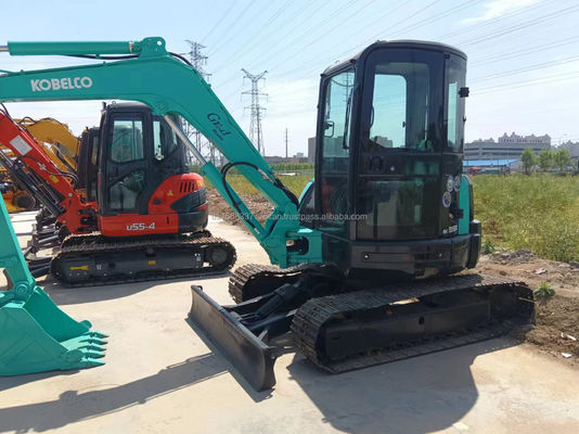 Χρησιμοποιούμενος εξορυκτής Kobelco SK55SR με αρχική υδραυλική αντλία και χαμηλό ωράριο εργασίας