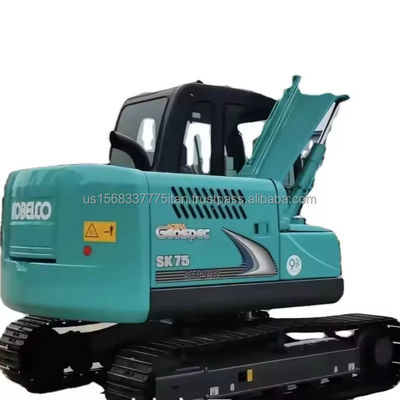 42kw Kobelco SK75-8 Χρησιμοποιούμενος υδραυλικός εξορυκτής με αρχική υδραυλική βαλβίδα