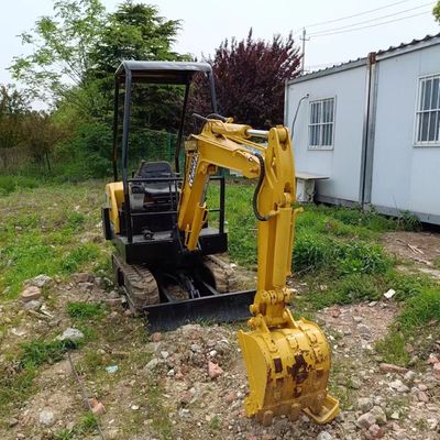 Χρησιμοποιούμενο Komatsu PC18 1,8 τόνων Mini Digger Crawler Excavator 0-2000 Εργασιακές ώρες 11,2 kW