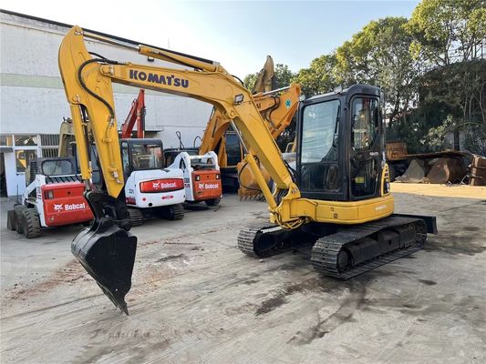 Μεσαία μεταχειρισμένη μηχανή Komatsu PC50 5Ton Υδραυλική Mini Digger Crawler Excavator Έτος 2016