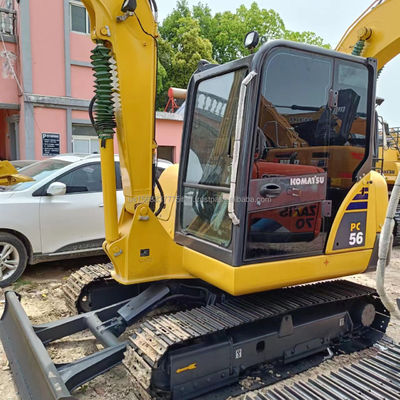 Χρησιμοποιούμενος εξορυκτής Komatsu PC56-7 με 0-2000 ώρες εργασίας και αρχική υδραυλική βαλβίδα