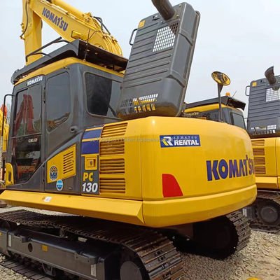 Χρησιμοποιούμενος εξορυκτής Komatsu PC130 13 τόνων στη Σαγκάη μεταχειρισμένος εξορυκτής με πρωτότυπη βαλβίδα