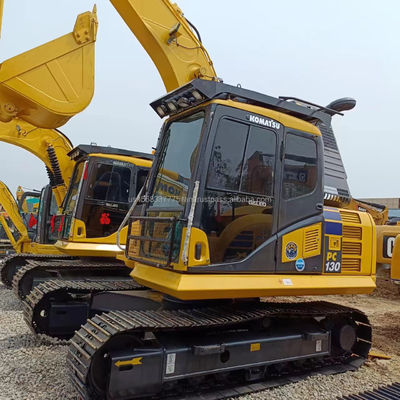 Χρησιμοποιούμενη εξορυκτική μηχανή Komatsu PC130 στη Σαγκάη με χωρητικότητα 13 τόνων και καλή κατάσταση