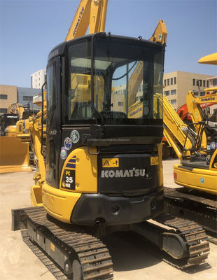 Μίνι χρησιμοποιημένος εξορυκτής Komatsu PC35 με 0-2000 ώρες εργασίας Υδραυλικός εξορυκτής σάρωσης