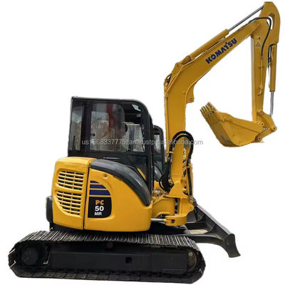 Χρησιμοποιούμενος εξορυκτής Komatsu PC50 με πιλοτικό θάλαμο 5020 KG βάρος αρχικός υδραυλικός κύλινδρος