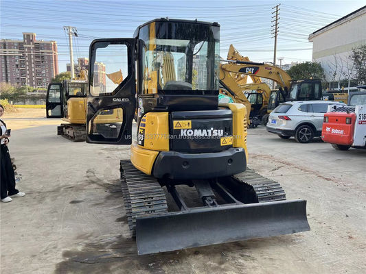 Χρησιμοποιούμενος εξορυκτής Komatsu PC50 με πιλοτικό θάλαμο 5020 KG βάρος αρχικός υδραυλικός κύλινδρος
