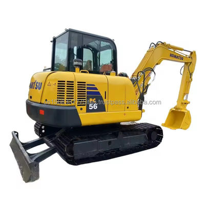 Λιγότερες ώρες εργασίας Komatsu PC56-7 Χρησιμοποιούμενος εξορυκτής για την κατασκευή σε προσιτή τιμή