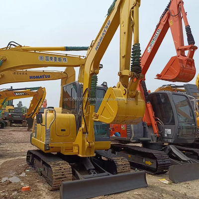 Λιγότερες ώρες εργασίας Komatsu PC56-7 Χρησιμοποιούμενος εξορυκτής για την κατασκευή σε προσιτή τιμή