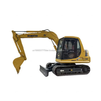 6TON Komatsu PC60 Χρησιμοποιούμενο Excavator Crawler για τις ανάγκες βαρέων εξοπλισμού σας