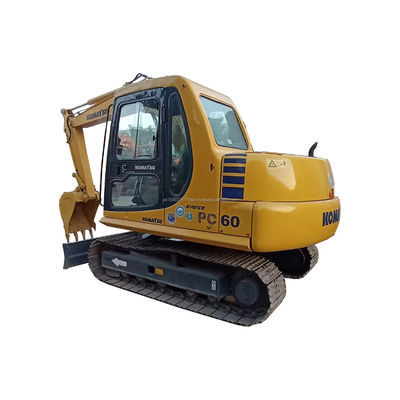 Ωραία κατάσταση Komatsu PC60 Χρησιμοποιούμενος εξορυκτής 40kw και χαμηλές ώρες εργασίας 0-2000