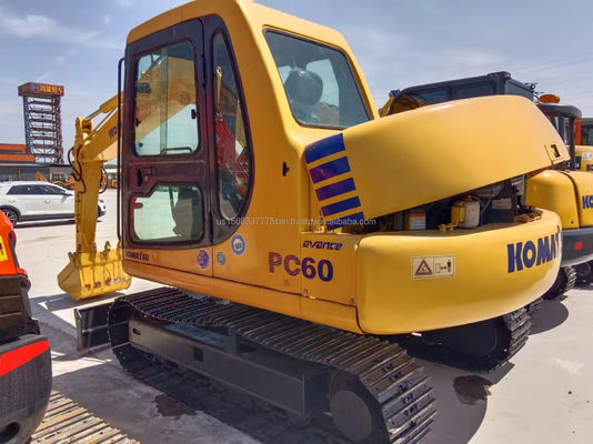 Ωραία κατάσταση Komatsu PC60 Χρησιμοποιούμενος εξορυκτής 40kw και χαμηλές ώρες εργασίας 0-2000