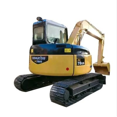 7 τόνους Χρησιμοποιούμενος εξορυκτής Komatsu PC78US με 0-2000 ώρες εργασίας και χωρητικότητα κουβάς 0,2M3