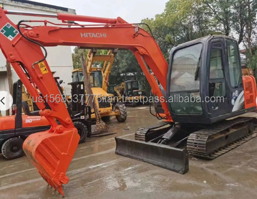 Χρησιμοποιούμενη εκσκαφέας Hitachi ZX60 με αρχική υδραυλική βαλβίδα και βάρος μηχανής 7000 KG