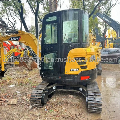 Μικρή ώρα εργασίας Sany SY35U Mini Digger με αρχική υδραυλική αντλία και κινητήρα ISUZU