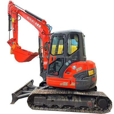 Εκσκαφέας KUBOTA KXU55 με αρχικό υδραυλικό κύλινδρο και λειτουργικό βάρος 6 τόνων