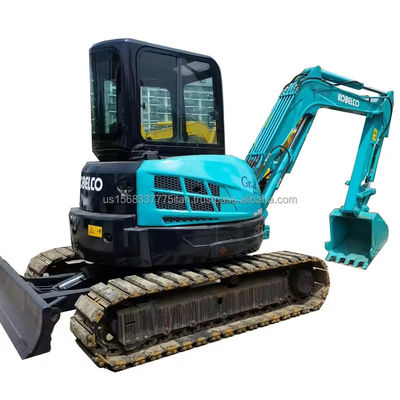 Αρχική χρησιμοποιημένη εκσκαφέας Kobelco SK55SR με καλή απόδοση σε ώρες εργασίας 0-2000