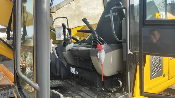7 τόνων Komatsu PC70 Χρησιμοποιούμενη μίνι εκσκαφέας με αρχικό υδραυλικό κύλινδρο και βαλβίδα
