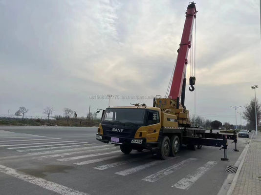 Χρησιμοποιούμενη SANY 55 τόνων γερανό Εξαιρετικές επιδόσεις κατασκευαστική μηχανή με υδραυλική βαλβίδα
