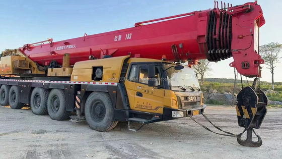 Εξαιρετική απόδοση Χρησιμοποιούμενο γερανό SANY STC200 με καλή κατάσταση και υδραυλική βαλβίδα