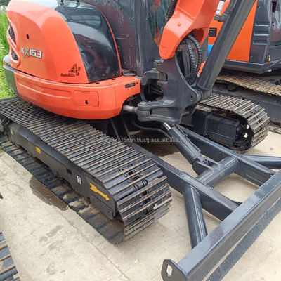 Χρησιμοποιούμενη εκσκαφέας KUBOTA KX163 με αρχική υδραυλική βαλβίδα και λειτουργικό βάρος 6TON