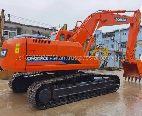 Αρχικός υδραυλικός κύλινδρος Doosan DH220 με μεγάλο και πολυλειτουργικό χρησιμοποιημένο εξορυκτήρα