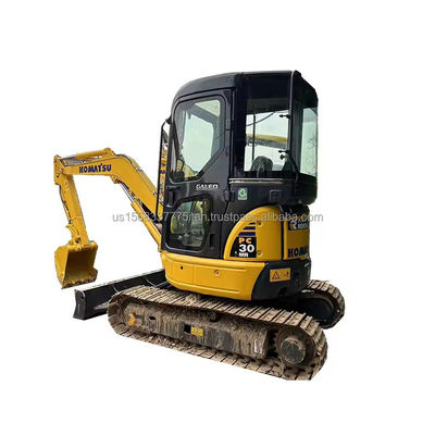 3000 KG βάρος μηχανής Komatsu PC30MR Χρησιμοποιούμενο Mini Excavator Υδραυλικό Crawler Excavator