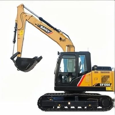 73 kw 2016 Sany SY135C 13.5 Ton Crawler Excavator Χρησιμοποιούμενο Μεσαίου μεγέθους μεταχειρισμένο 135C Pro