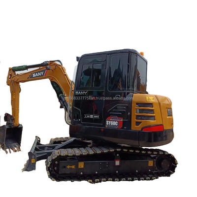 Χρησιμοποιούμενος Sany60c Sany 60C Excavator 6TON λειτουργικό βάρος και 0,28M3 χωρητικότητα κουβάς