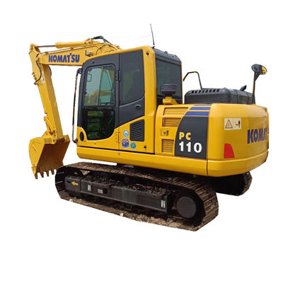 Χρησιμοποιούμενος εξορυκτής Komatsu PC110 με 0-2000 ώρες εργασίας και αρχικό υδραυλικό κύλινδρο
