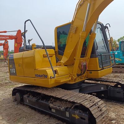 Χρησιμοποιούμενος εξορυκτής Komatsu PC110 με 0-2000 ώρες εργασίας και αρχικό υδραυλικό κύλινδρο