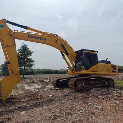 Αρχική KOMATSU350 35 τόνων μεταχειρισμένη εκσκαφέας με καλή κατάσταση και μεγάλη χωρητικότητα
