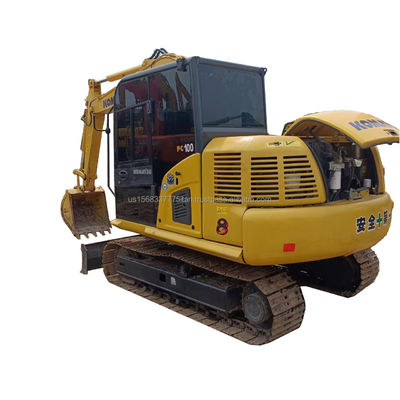 Σαγκάη Χρησιμοποιείται Εκσκαφέας Komatsu PC100 Εκσκαφέας Μηχανή 10 Τόνων λειτουργικό βάρος για σας